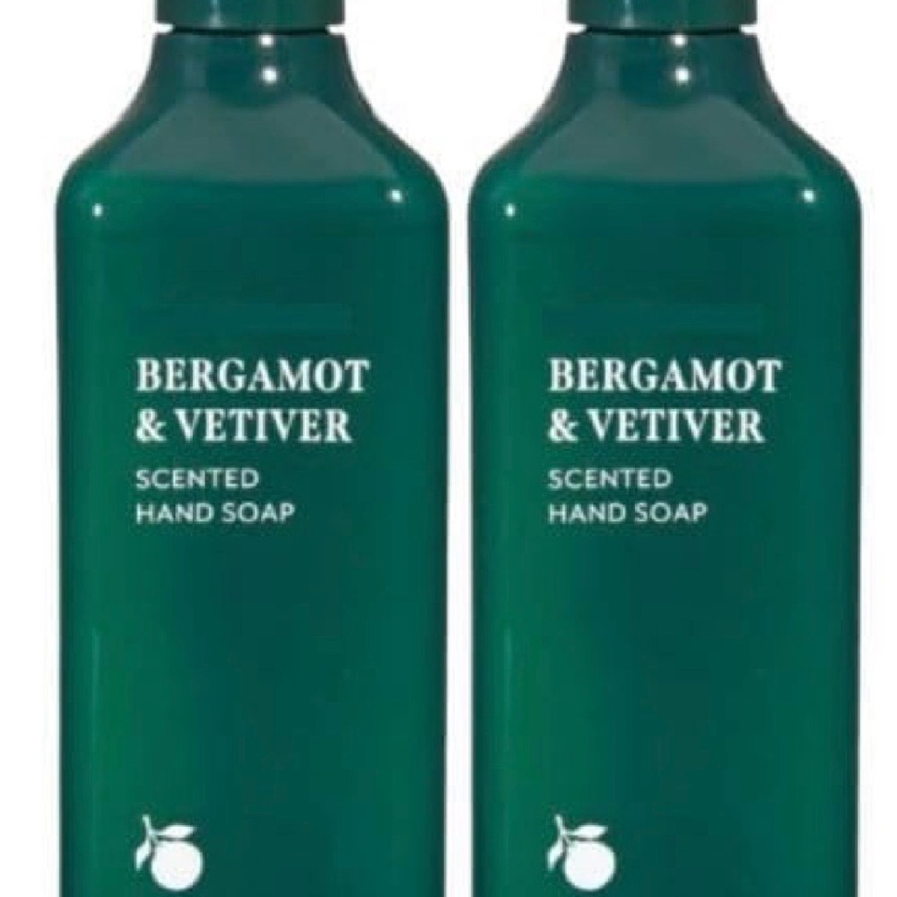 Bergamot & Vetiver Scented Hand Soap - 2 Pack